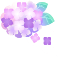 紫陽花の髪飾り