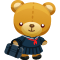 トンボ学生服クマ 