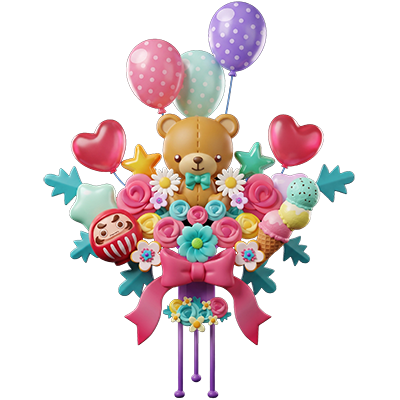 ぷっくりすごいスタンド花(アニメ)