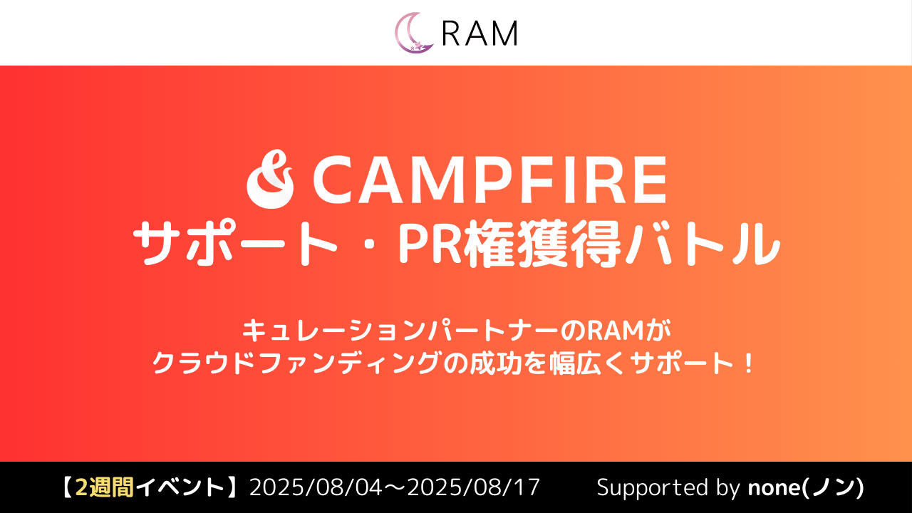 RAMによる、クラウドファンディングサポート権獲得バトル Vol.1