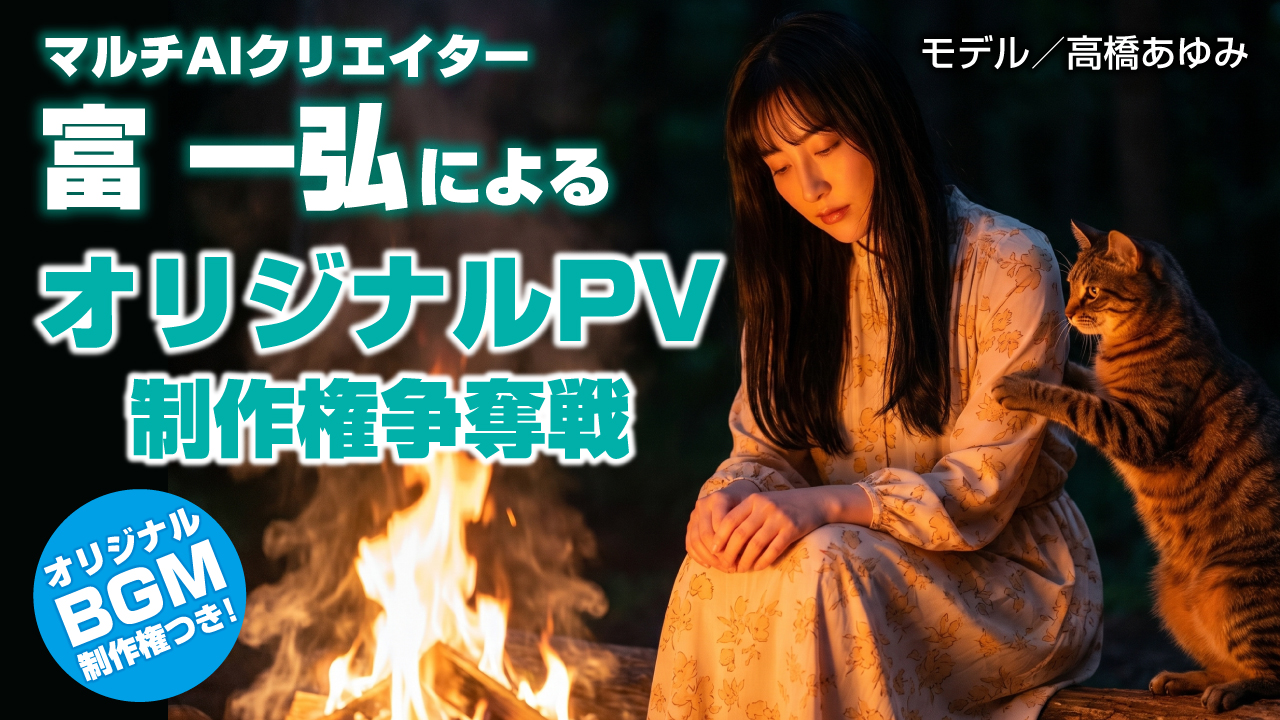 マルチAIクリエイター・富 一弘による「オリジナルPV」制作権争奪戦