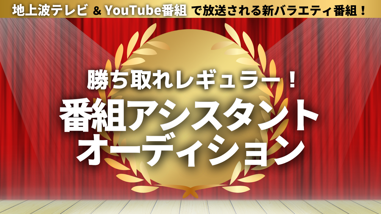 地上波テレビ　番組アシスタントオーディション