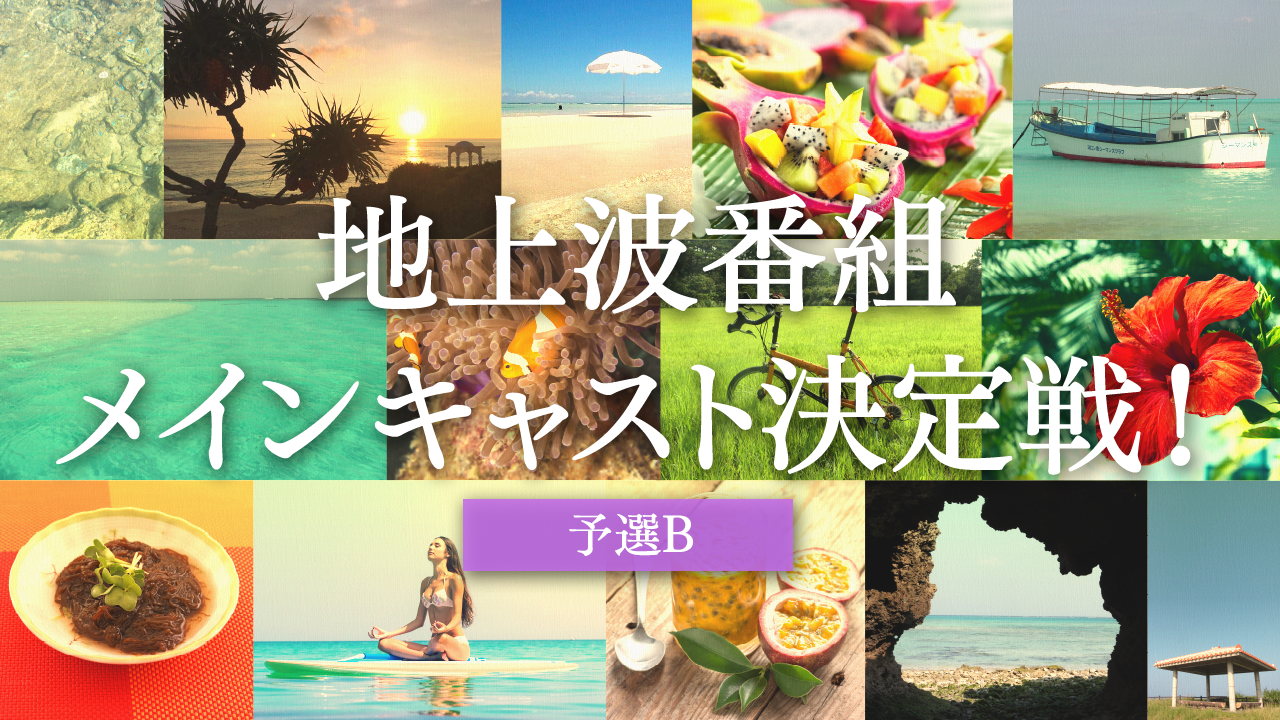 【予選B】地上波番組 メインキャスト決定戦！