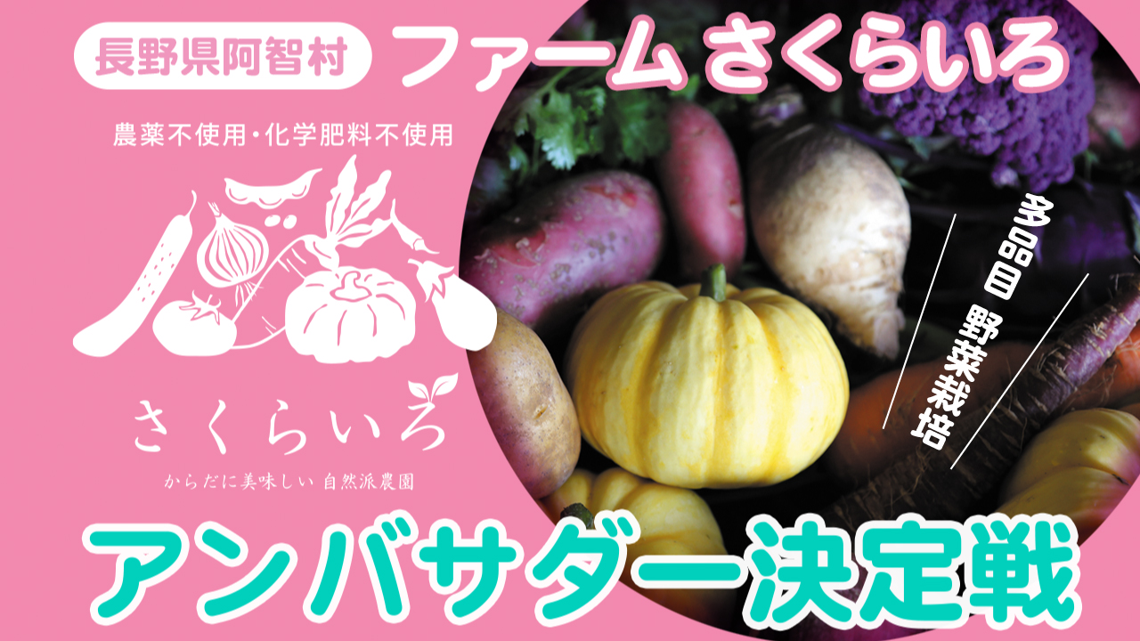 長野県阿智村・からだに美味しい自然派農園『ファーム さくらいろ』アンバサダー決定戦