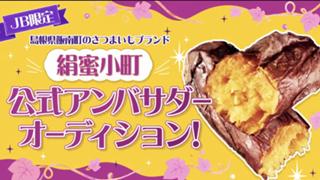 【JB限定】島根県飯南町のさつまいもブランド「絹蜜小町」公式アンバサダー！ 