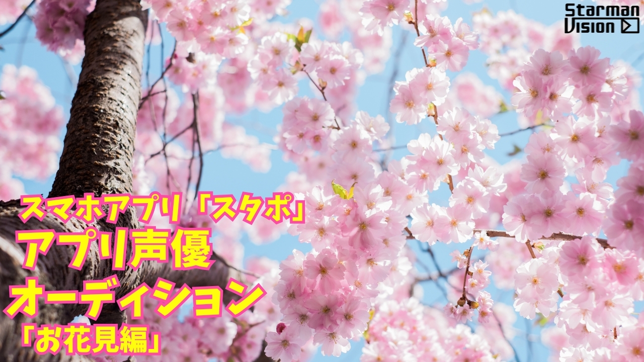 スマホアプリ「スタポ」 アプリ声優オーディション「花見編」