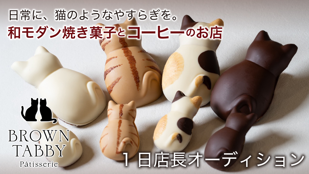 和モダン焼き菓子とコーヒー『BROWN TABBY』1日店長オーディション Vol.2