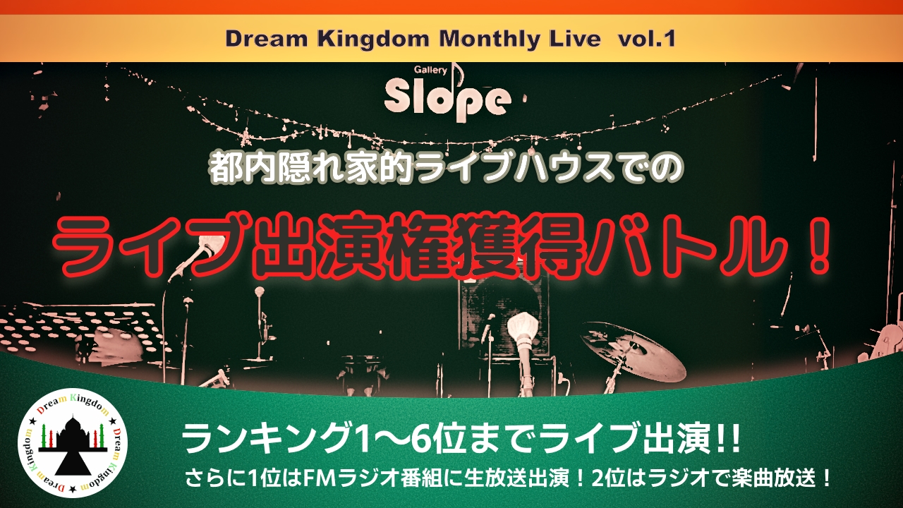 都内隠れ家的ライブハウスでのライブ出演権獲得バトル!Vol.1