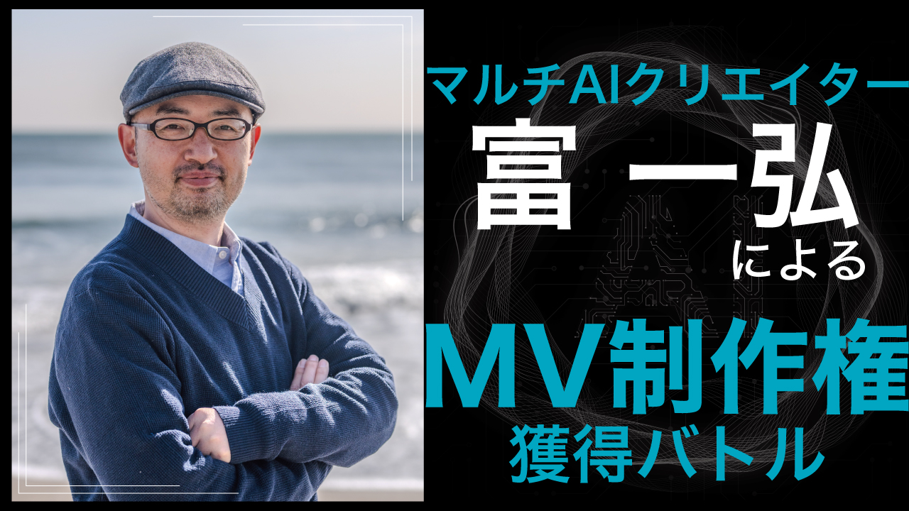 マルチAIクリエイター・富 一弘によるMV制作権獲得バトル