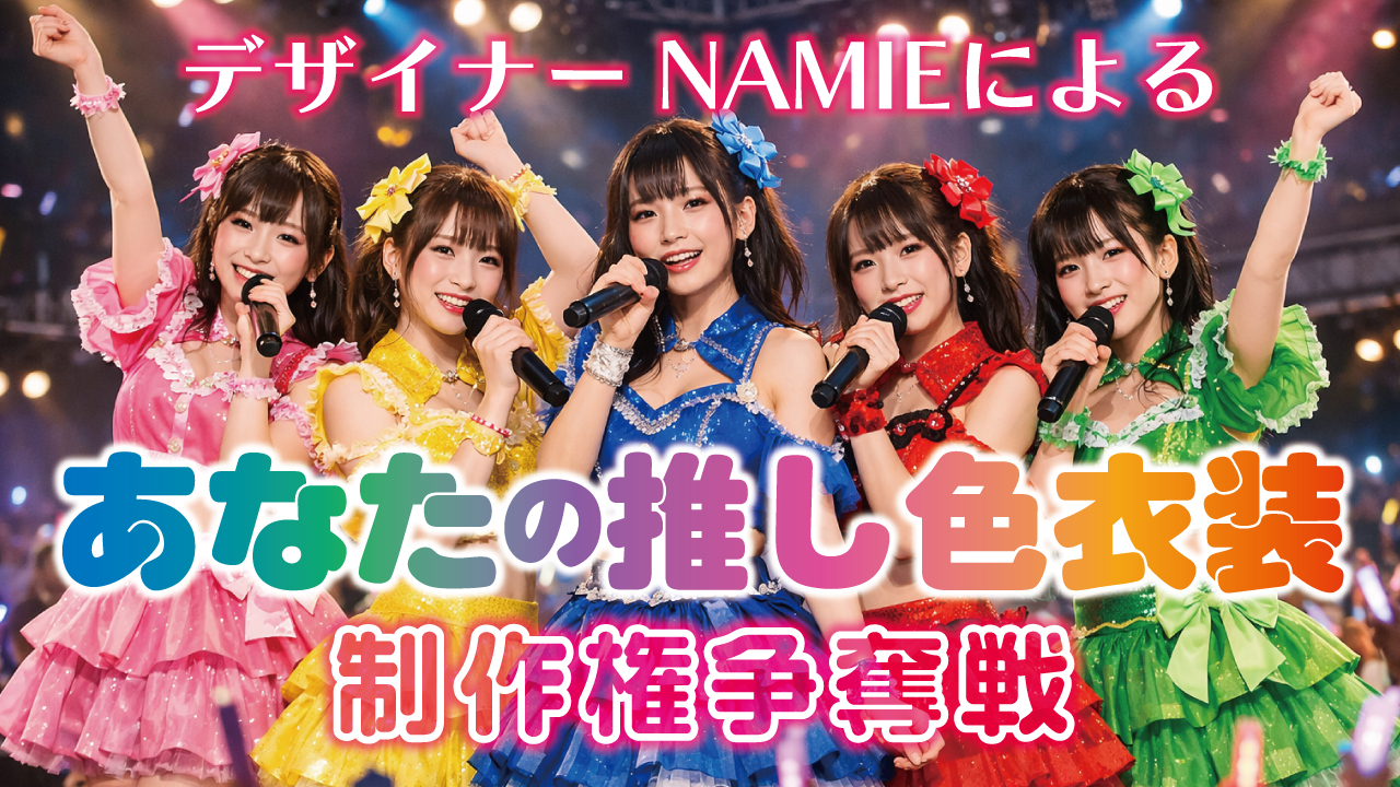 デザイナー・NAMIEによる『あなたの推し色衣装』制作権争奪戦