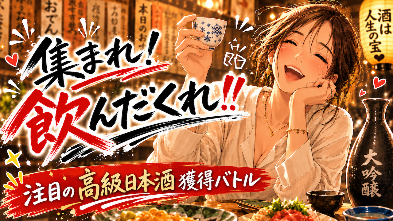 集まれ!飲んだくれ!!―人気の高級日本酒&酒器セット獲得バトル― 2026秋
