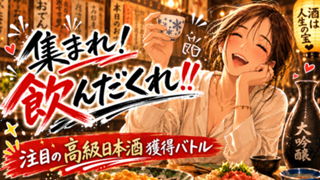 集まれ！飲んだくれ！！―人気の高級日本酒＆酒器セット獲得バトル― 2026秋