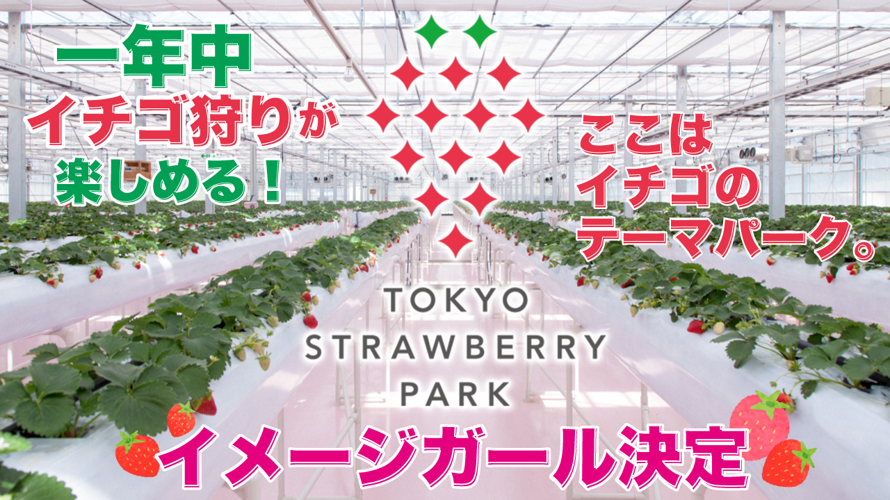 一年中イチゴ狩りが楽しめる♪『東京ストロベリーパーク』イメージガール決定戦