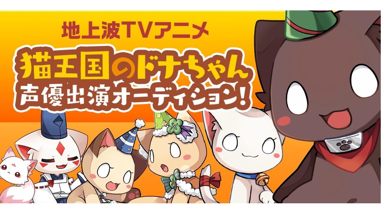 アイドルと共演!地上波TVアニメ「猫王国のドナちゃん」レギュラーキャラ声優オーディション