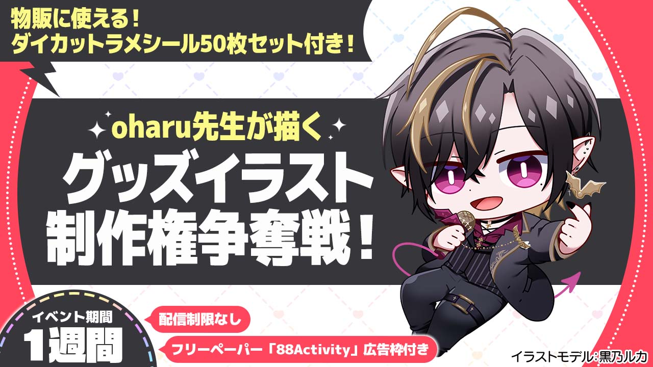 oharu先生が描く、グッズイラスト制作権争奪戦!vol.4