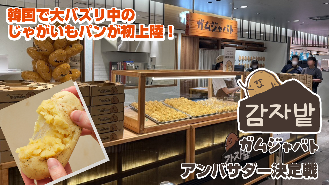 韓国で大バズリ中のじゃがいもパンが日本初上陸!『ガムジャバト』アンバサダー決定戦