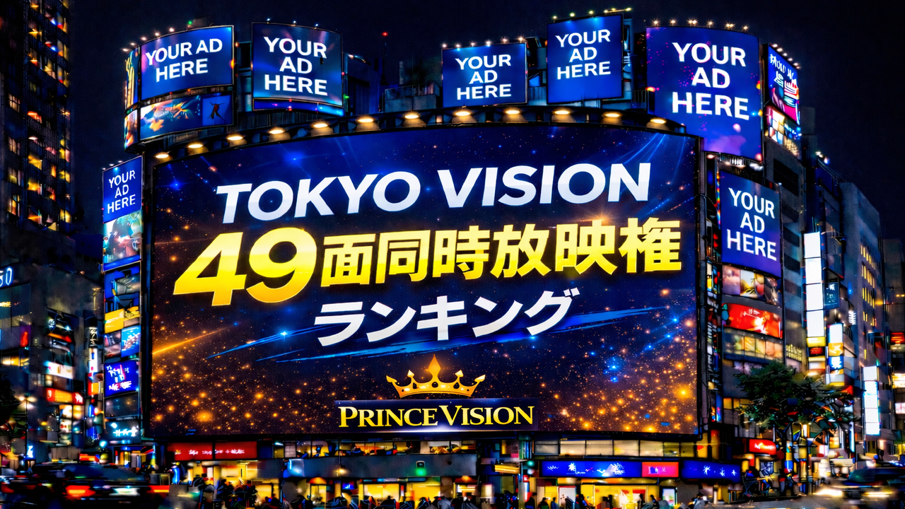 TOKYO VISION 49面同時放映権ランキング