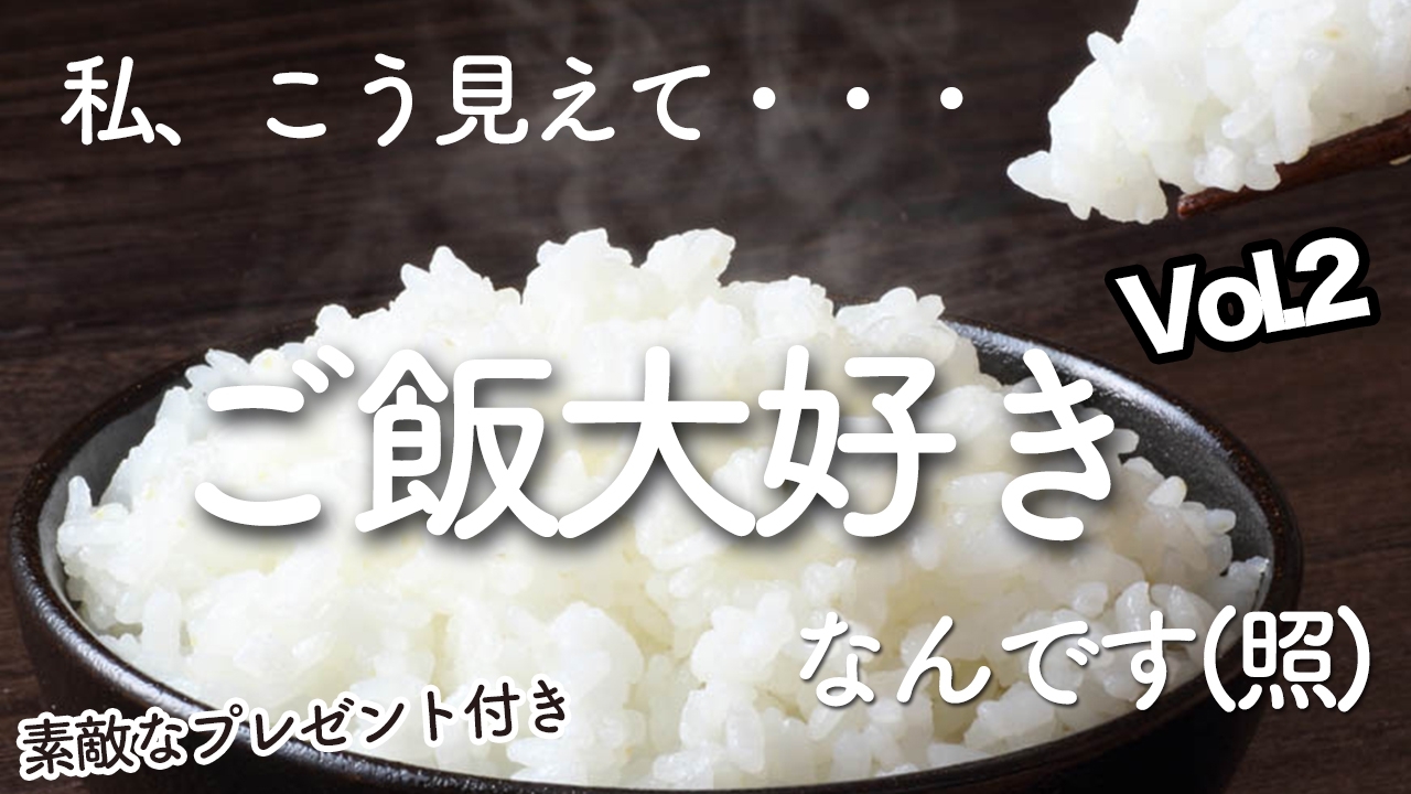 私、こう見えて、、、　ご飯大好きなんです（照） vol.2