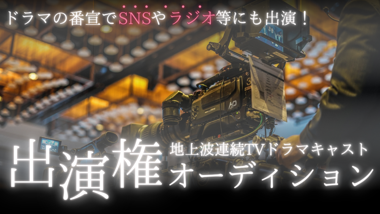 地上波連続TVドラマキャスト　出演権争奪オーディション