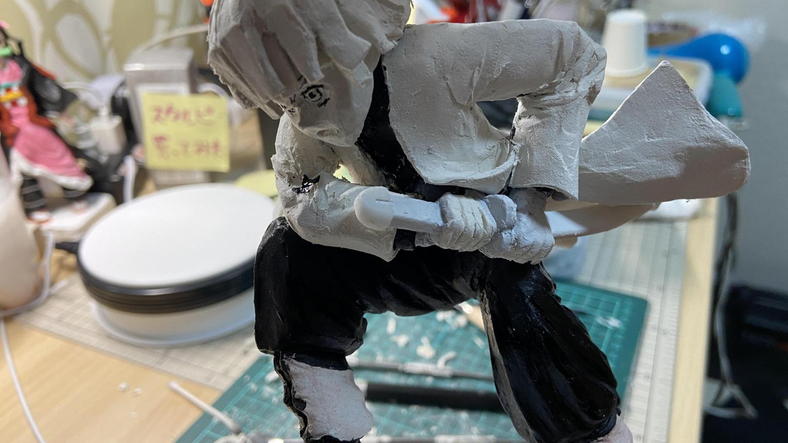 フィギュア 石粉 粘土