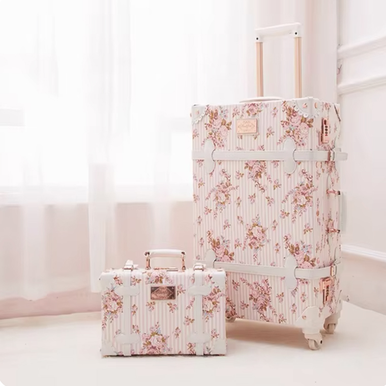 ✿リズリサ✿花柄ピンクキャリーケース 快適な旅のお供に ✿リズリサ✿花柄ピンクキャリーケース 快適な旅のお供に